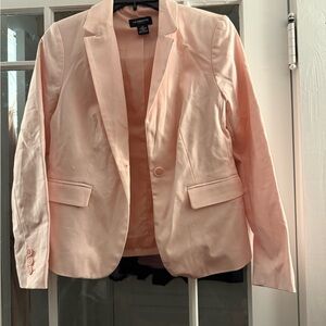 Liz Claiborne Pink Blazer Tailored Suit Jacket